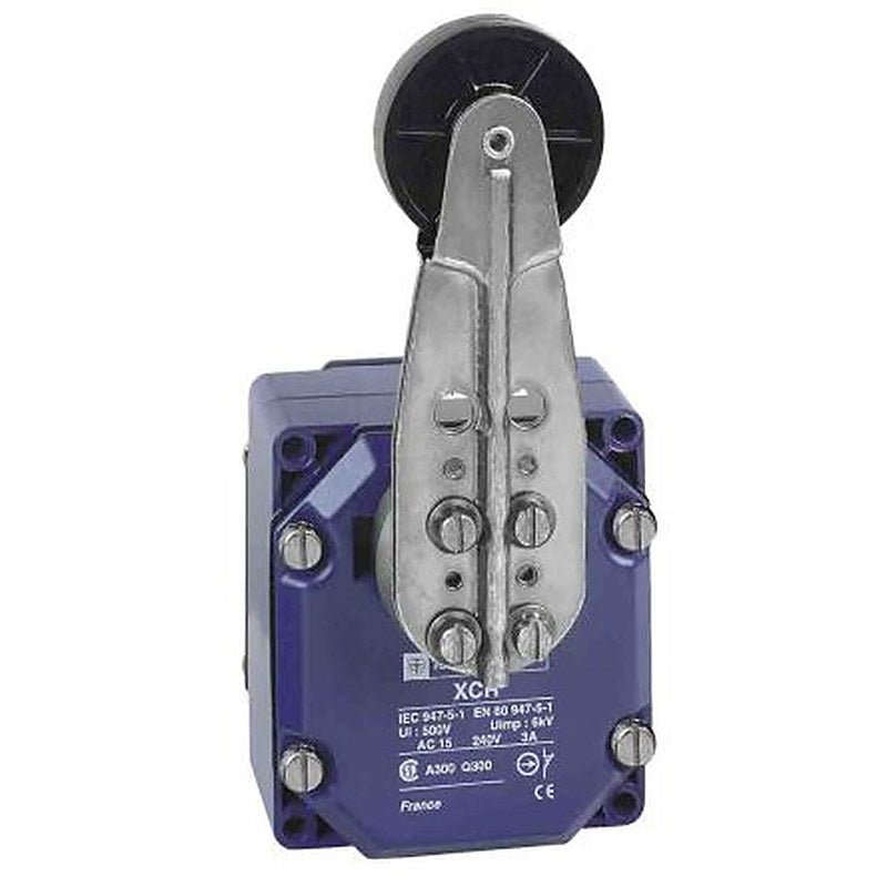 Telemecanique Sensors OsiSense XC Series Roller Lever Limit Switch, 1 NO/1 NC, IP54, Zinc Alloy Housing, 240V ac, 3A