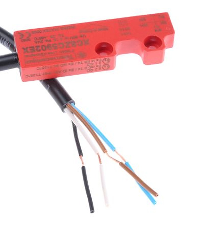 Telemecanique Sensors XCS-DMC Series Magnetic Non-Contact Safety Switch, Plastic Housing, 100V dc, NO, Cable