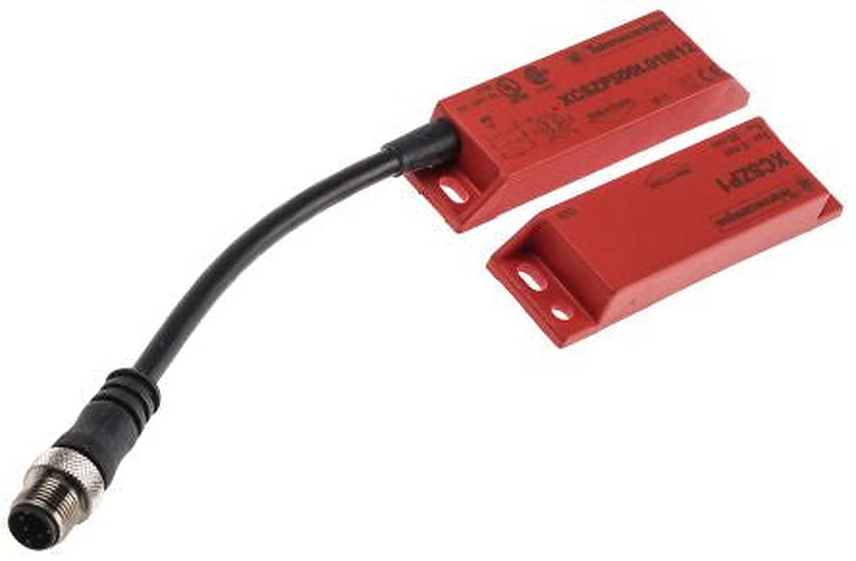 Telemecanique Sensors XCS-DMP Series Magnetic Non-Contact Safety Switch, Plastic Housing, 100V dc, 2 NO, M12
