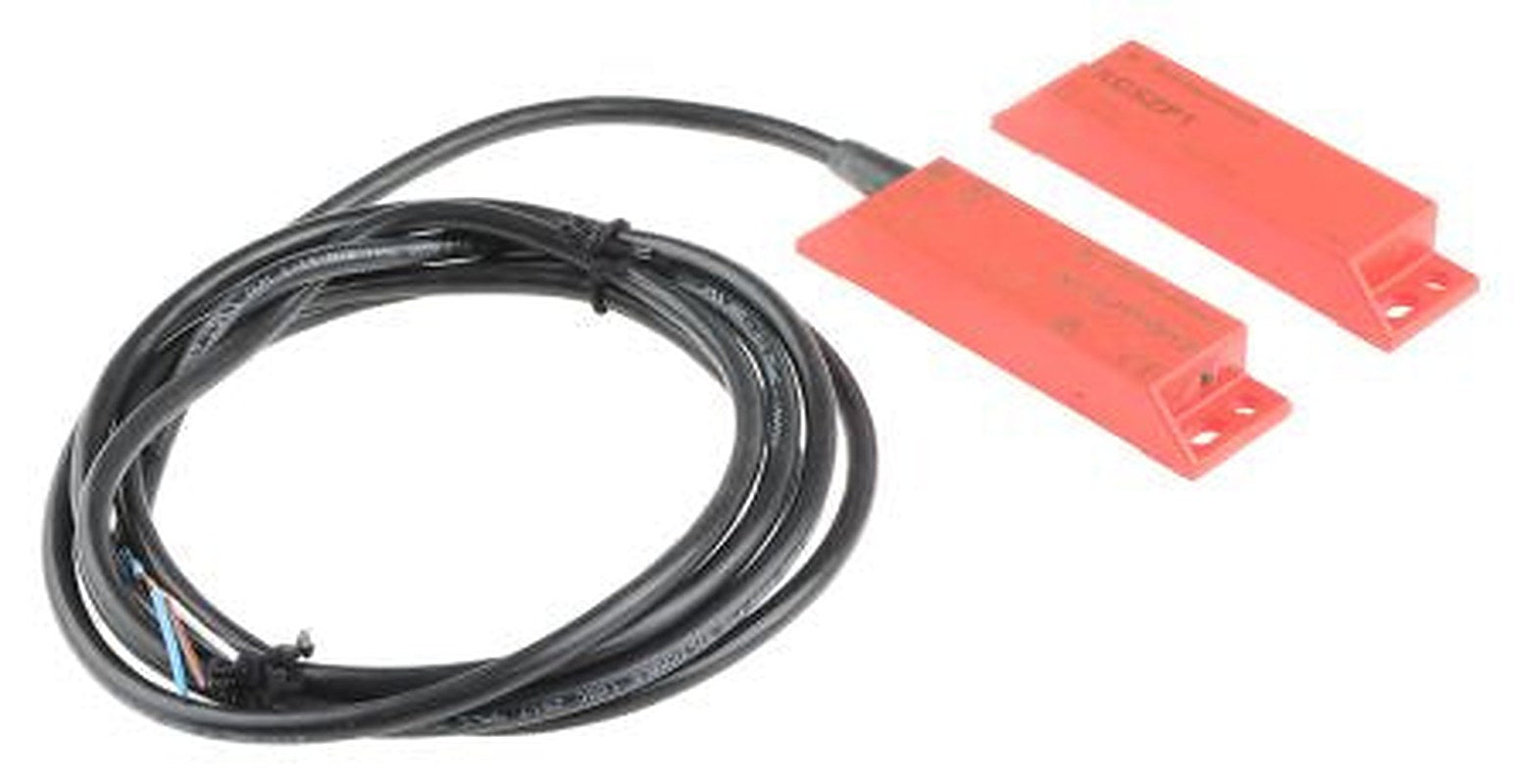 Telemecanique Sensors XCS-DMP Series Magnetic Non-Contact Safety Switch, Plastic Housing, 100V dc, NC, 2 m Cable