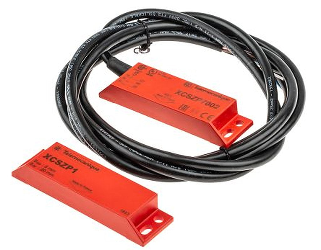 Telemecanique Sensors XCS-DMP Series Magnetic Safety Switch, Plastic Housing, 100V dc, 1 NC, 2 NC/1 NO, Cable