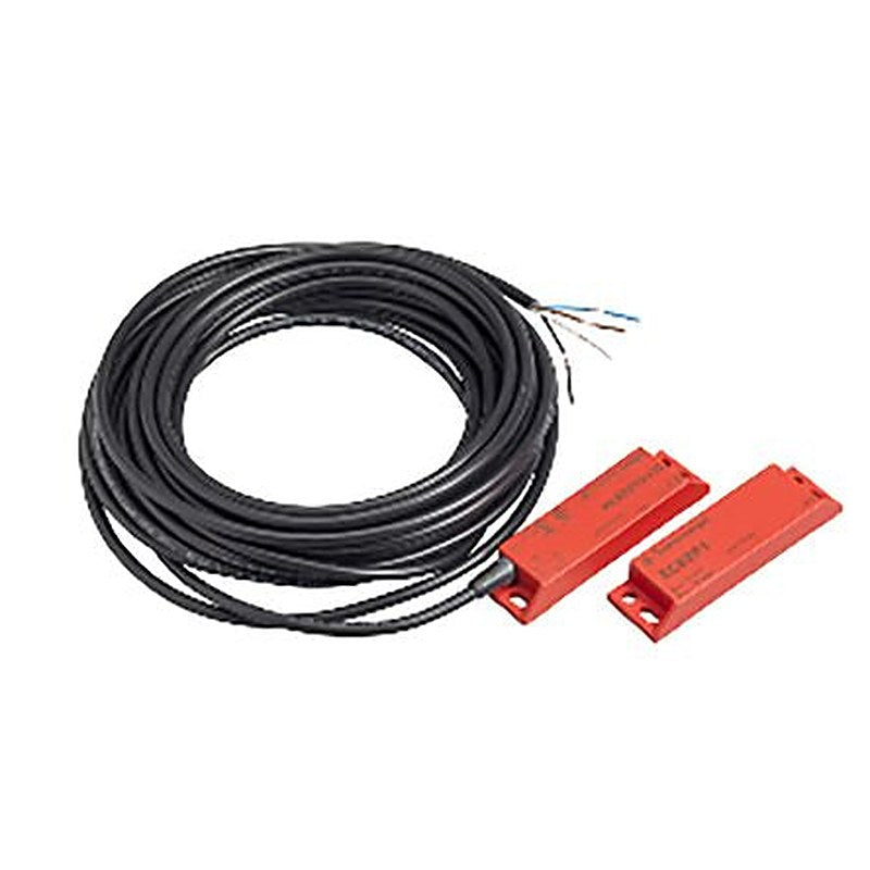 Telemecanique Sensors XCS-DMP Series Magnetic Non-Contact Safety Switch, Plastic Housing, 100V dc, NO, 2 NC, 5 m Cable