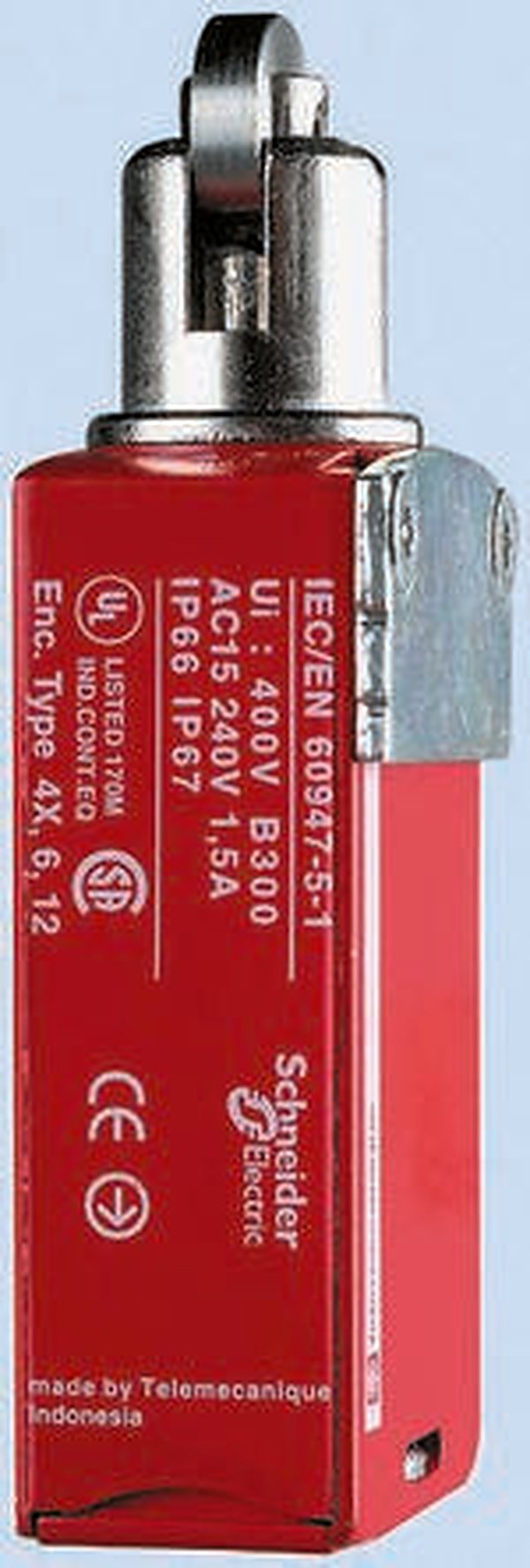Telemecanique Sensors XCSM Series Plunger Limit Switch, 1 NO/2 NC, IP66, IP67, IP68, Metal Housing, 240V ac, 1.5A