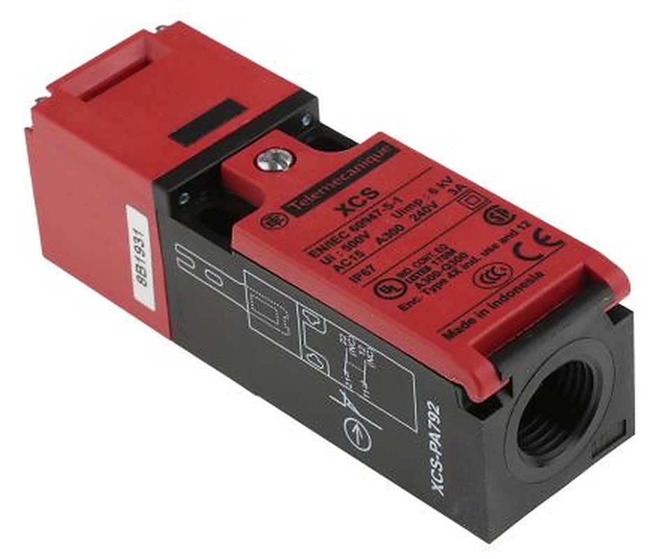 Telemecanique Sensors Preventa XCSPA Series Key Operated Safety Interlock Switch, 1 NO/1 NC, IP67, Fibreglass Reinforced