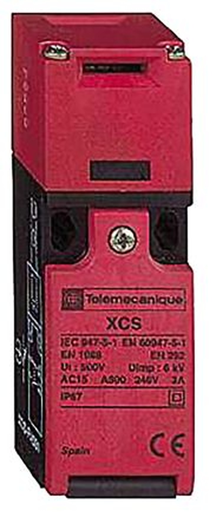 Telemecanique Sensors XCSPA Safety Rated Interlock Switch, Keyed, Fibreglass Reinforced Nylon, Key