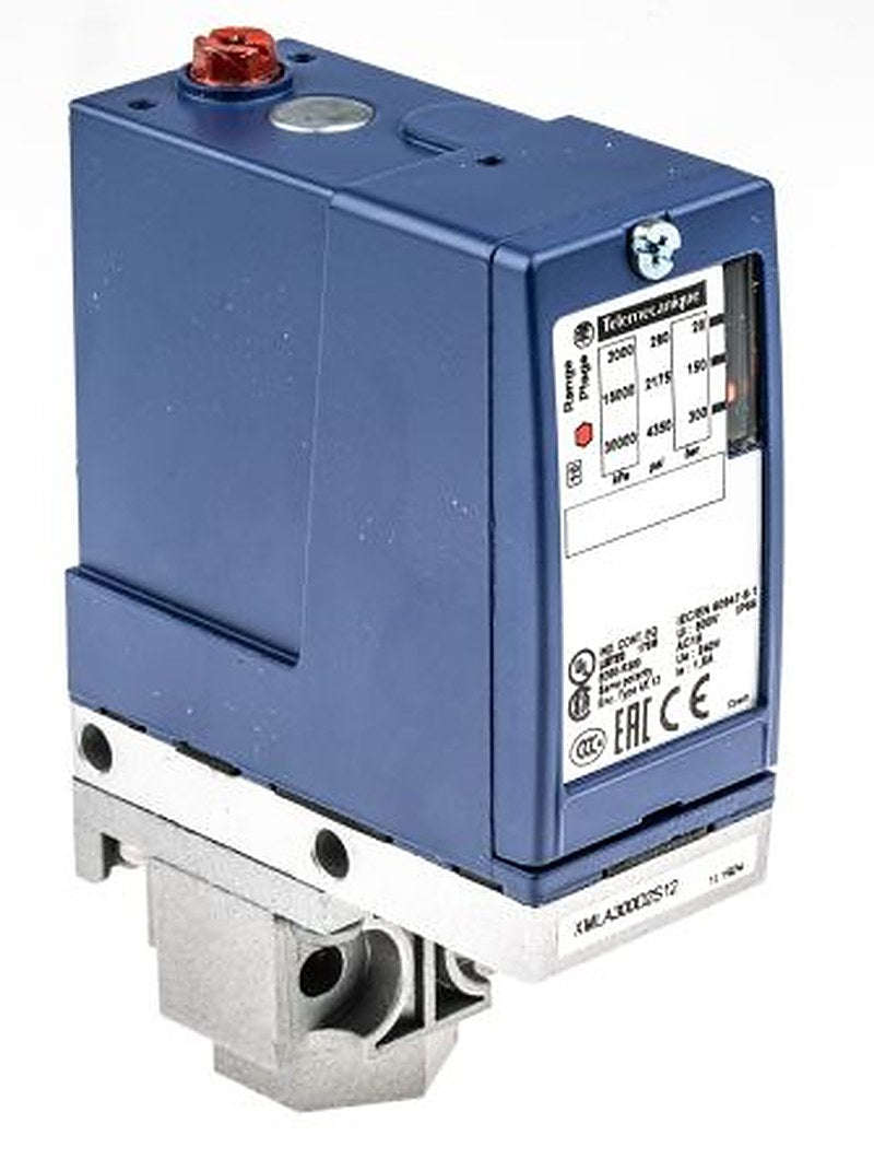 Telemecanique Sensors XMLA Series Pressure Sensor, Relay Output 20 bar 300 bar, Differential Reading