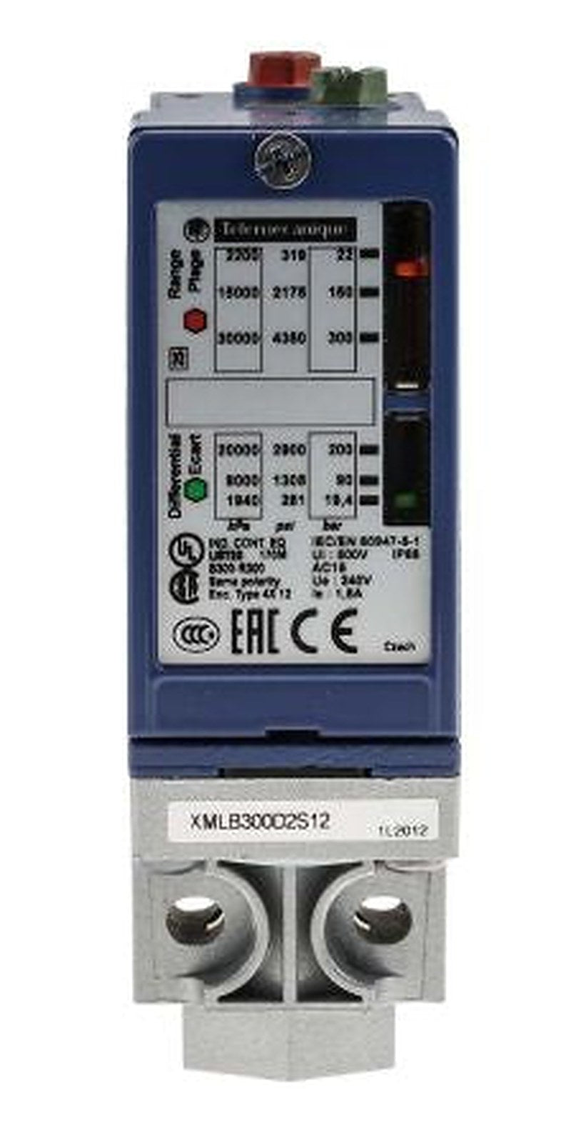Telemecanique Sensors XMLB Series Pressure Switch 22 bar 300 bar