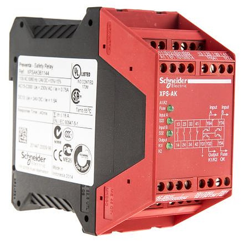 Schneider Electric Safety Relay, 3 Safety Contacts