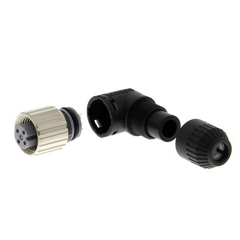 Omron Circular Connector, 4 Contacts, Cable, M12 Connector, Socket, Female, IP67, XS2 Series