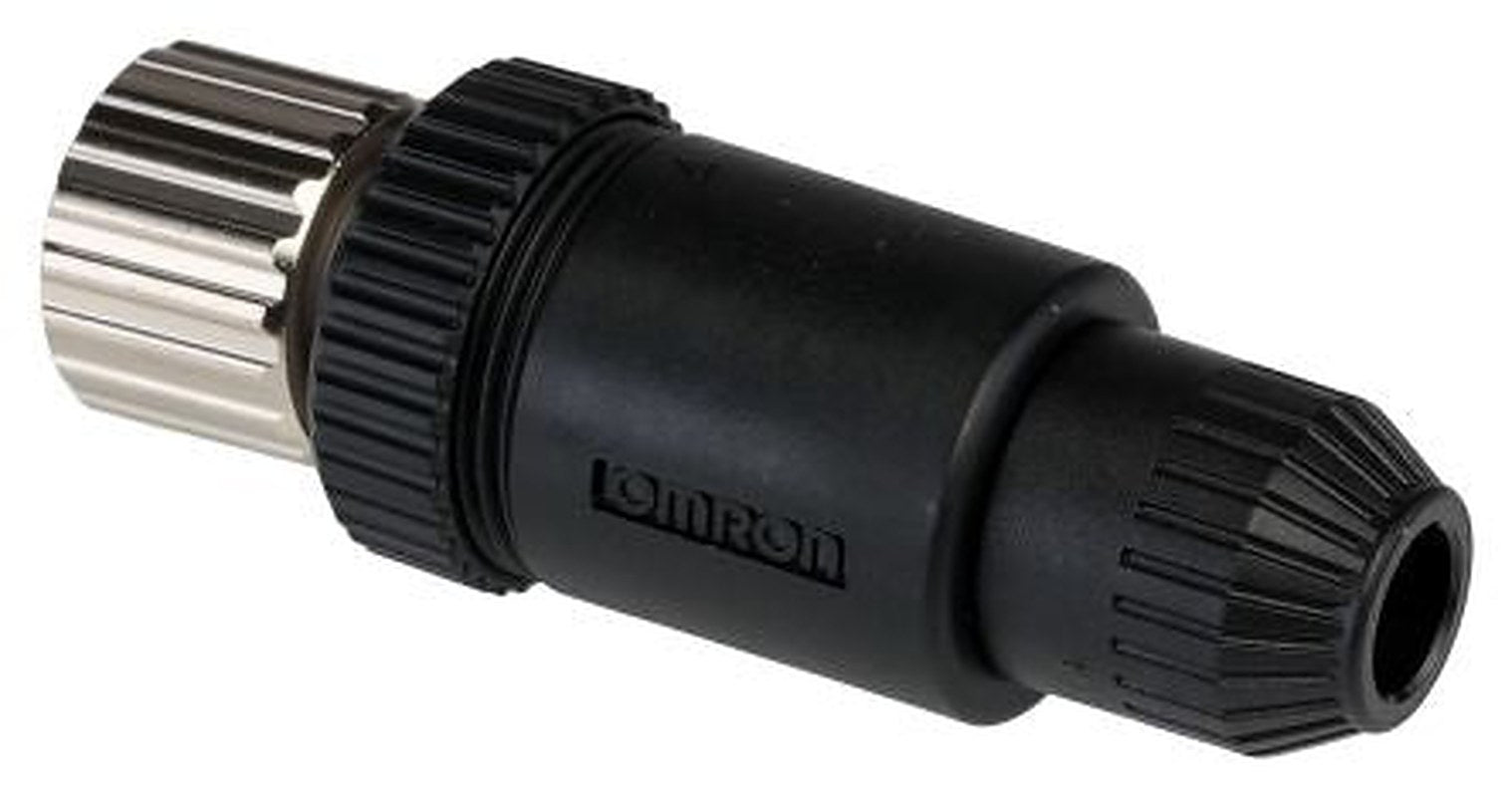 Omron Circular Connector, 4 Contacts, Cable, M12 Connector, Socket, Female, IP67, XS2 Series