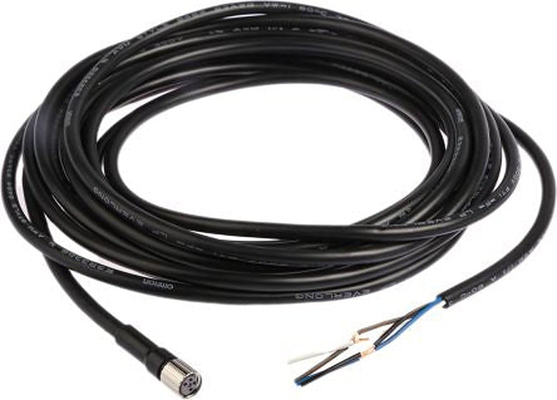 Omron Female 4 way Straight to Unterminated Free End Sensor Actuator Cable, 5 m