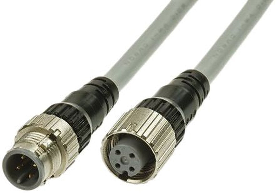 Omron Male 4 way Straight to Female Straight Sensor Actuator Cable, 3 m