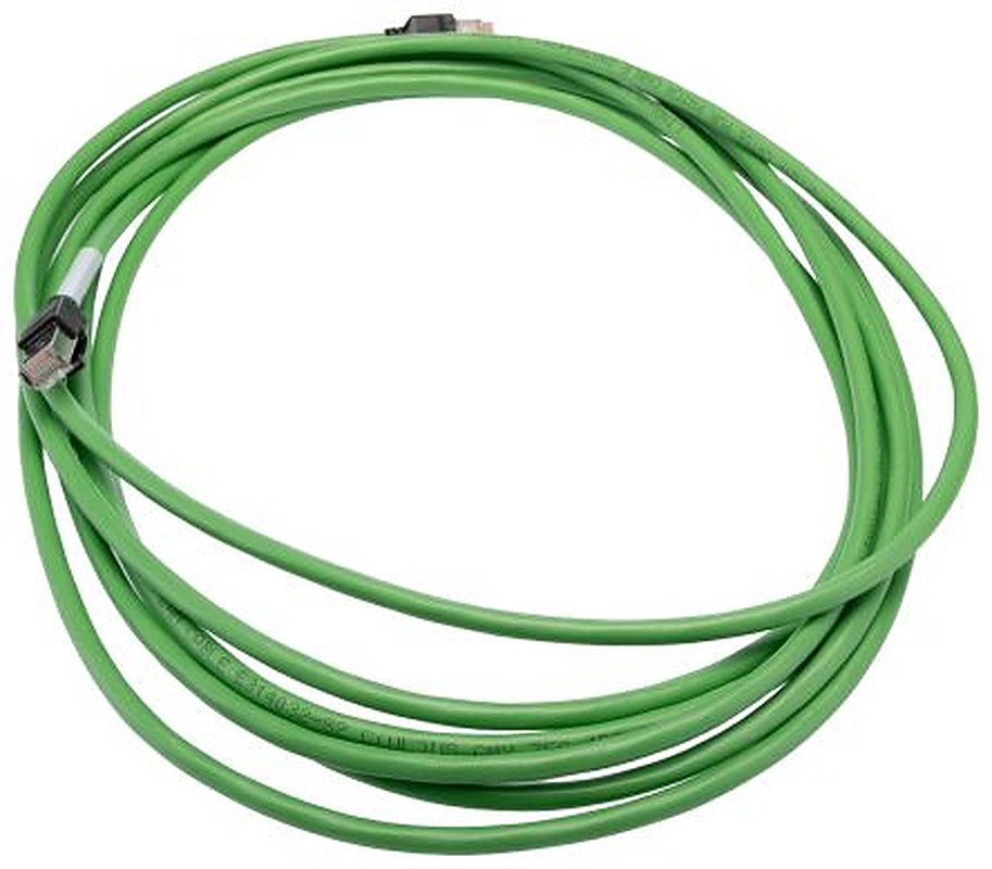 Omron XS6, 5 m Cat5 Ethernet Cable, Green, Shielded Screened Polyurethane Sheath