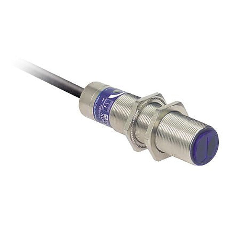 Telemecanique Sensors Diffuse with Background Suppression Photoelectric Sensor, Threaded Miniature Sensor