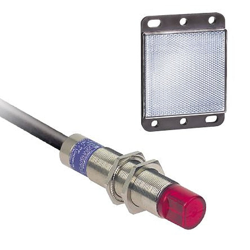 Telemecanique Sensors Polarised Retro Reflection Photoelectric Sensor, Barrel Sensor