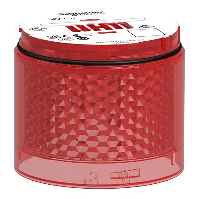 Schneider Electric Harmony XVB7 Series Red Steady Effect Indicator Light, LED Bulb 24V ac/dc, AC/DC, IP66