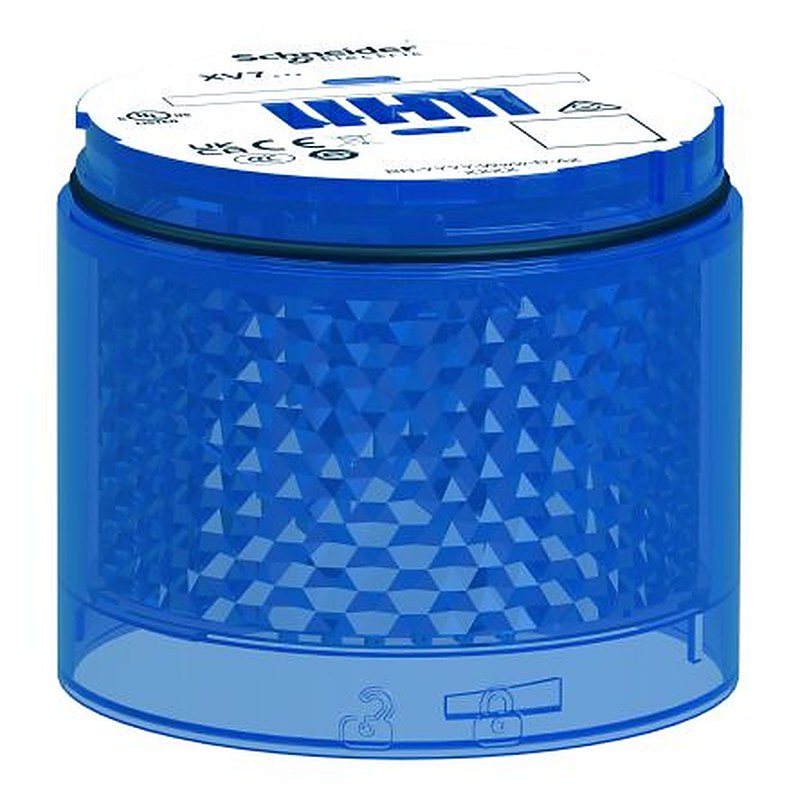 Schneider Electric Harmony XVB7 Series Blue Steady Effect Indicator Light, LED Bulb 24V ac/dc, AC/DC, IP66