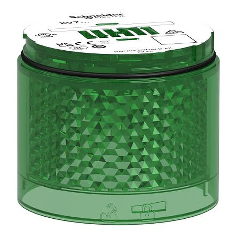 Schneider Electric Harmony XVB7 Series Green Flashing Effect Indicator Light, LED Bulb 24V ac/dc, AC/DC, IP66