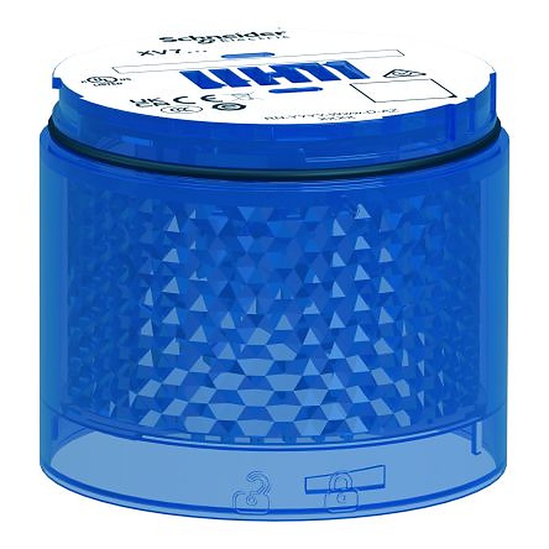 Schneider Electric Harmony XVB7 Series Blue Flashing Effect Indicator Light, LED Bulb 24V ac/dc, AC/DC, IP66
