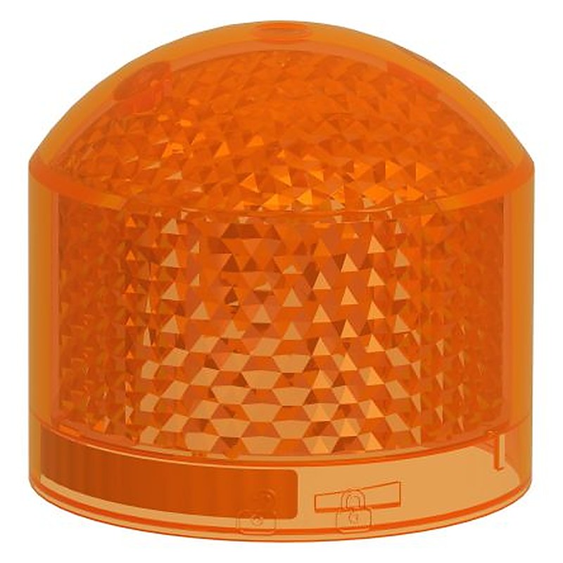 Schneider Electric Harmony XVB7 Series Orange Flashing Effect Indicator Light, LED Bulb 24V ac/dc, AC/DC, IP66