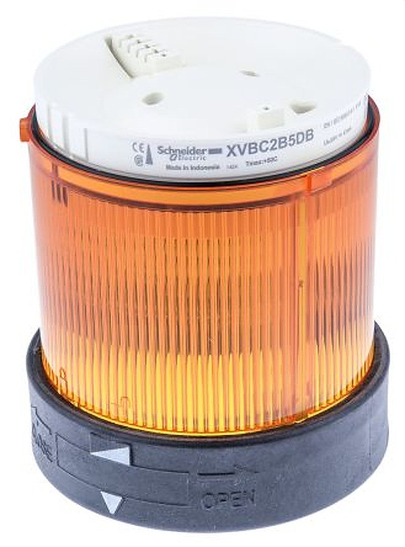 Schneider Electric Harmony XVB Series Amber Steady Effect Beacon Unit, LED Bulb 24V ac/dc, AC/DC, IP65