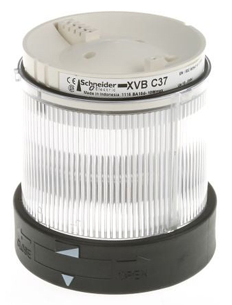 Schneider Electric Harmony XVB Series Clear Steady Effect Beacon Unit, Incandescent, LED Bulb 250V, AC, IP65