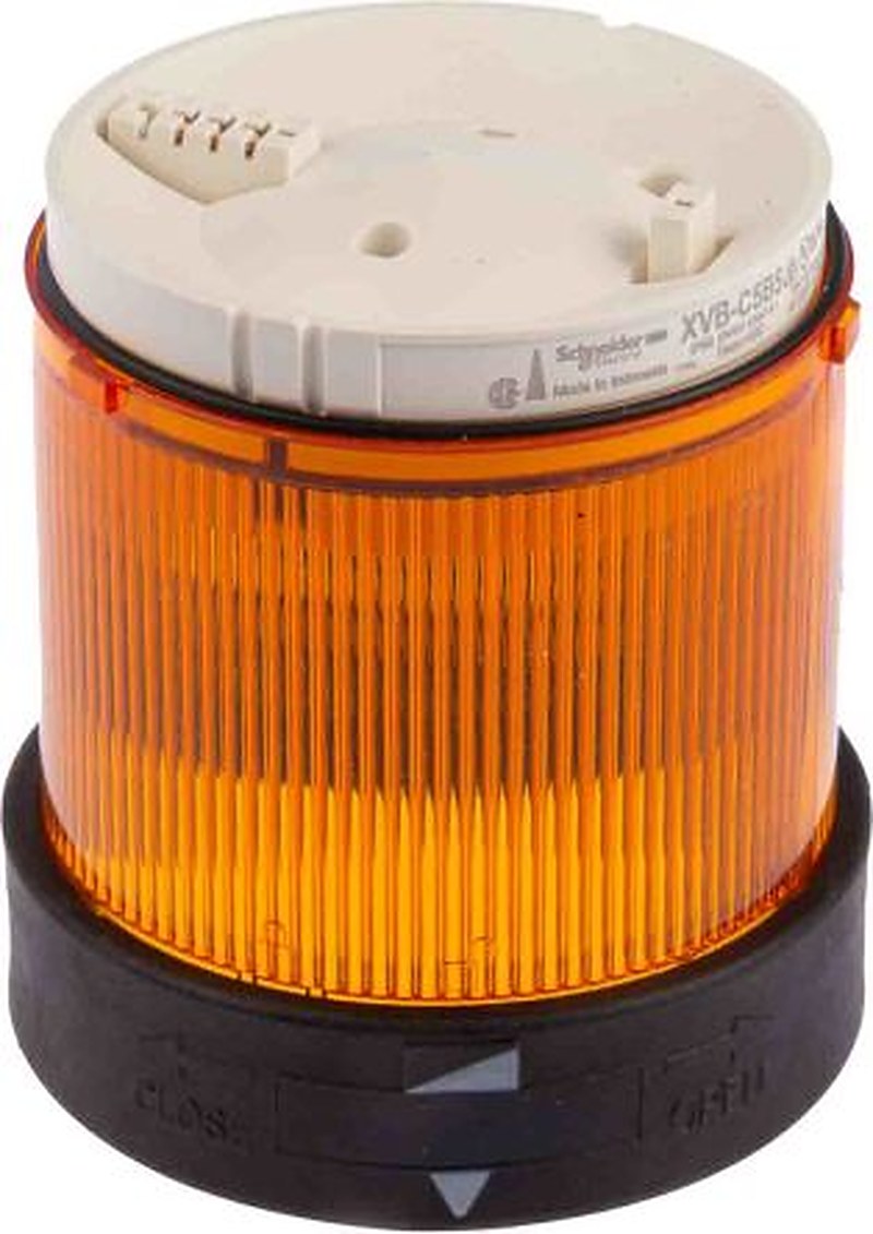 Schneider Electric Harmony XVB Series Amber Flashing Effect Beacon Unit, LED Bulb 24V ac/dc, AC/DC, IP65