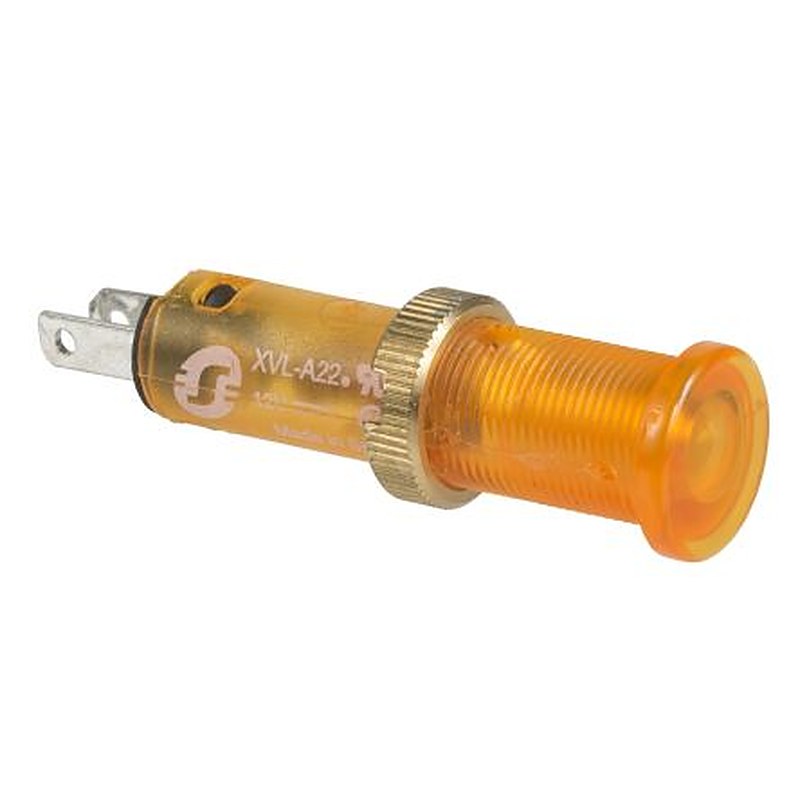Schneider Electric Harmony Series Yellow Panel Mount Indicator, 24V, Screw Termination, IP65, IP40, 8 mm