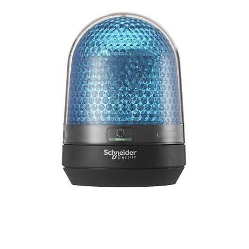 Schneider Electric Harmony XVR Series Blue Blinking, Flashing, Rotating Beacon 60V dc, LED Bulb Inverted, Sideway,