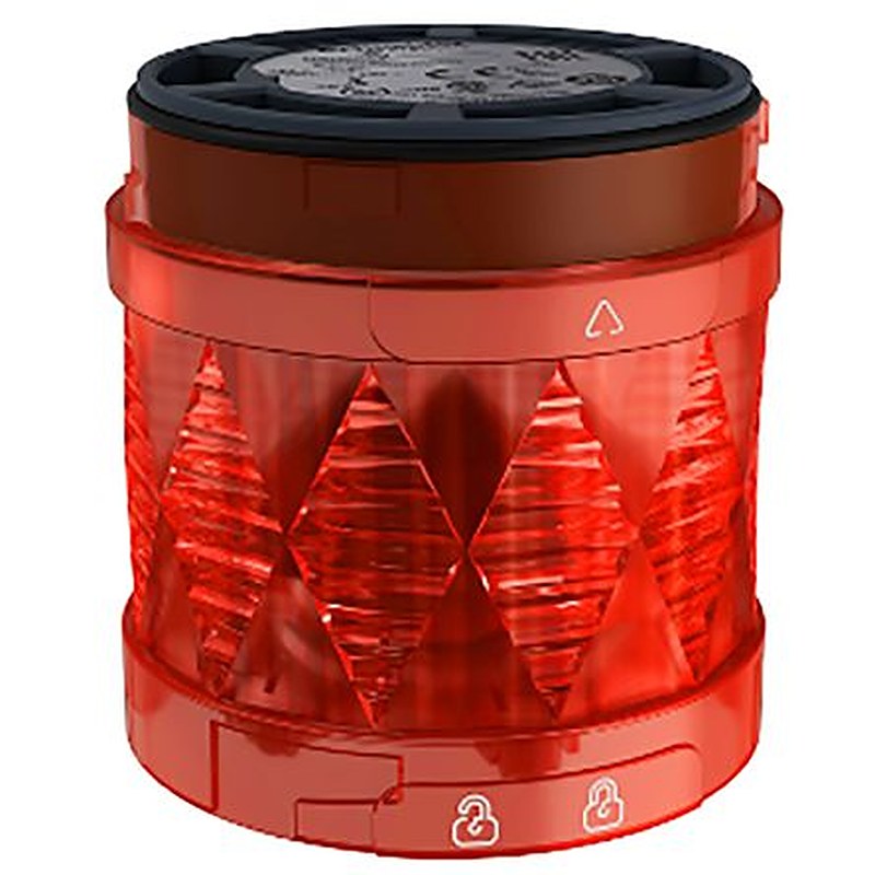 Schneider Electric XVU Series Red Flashing Effect Mounting Base, LED Bulb 24V ac/dc, AC/DC, IP65