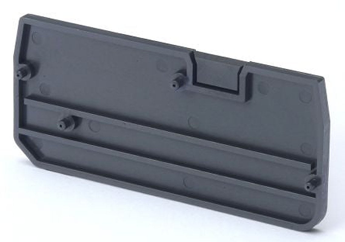 Omron XW5E Series End Cover for Use with XW5T-P1.5-1.2-1 Feed Through Terminal Block, XW5G-P1.5-1.2-1 Grounding Terminal