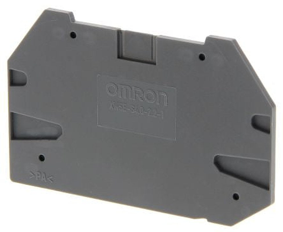 Omron XW5E Series End Cover for Use with XW5G-S4.0-2.2-1 Grounding Terminal Block, XW5T-S4.0-2.2-1 Feed Through Terminal