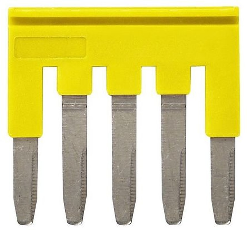 Omron XW5S Series Short Bar for Use with XW5T-P2.5-5 Feed Through Terminal Block, XW5G-P2.5-5 Grounding Terminal Block