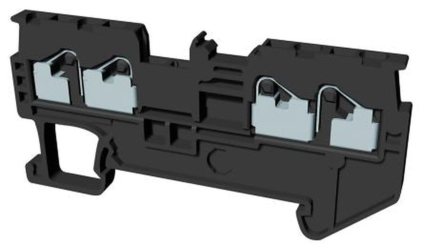 Omron XW5T-P1.5-2.2-1 XW5T Series Non-Fuse DIN Rail Terminal Grey, 1.5mm², 1-Level, Push-in