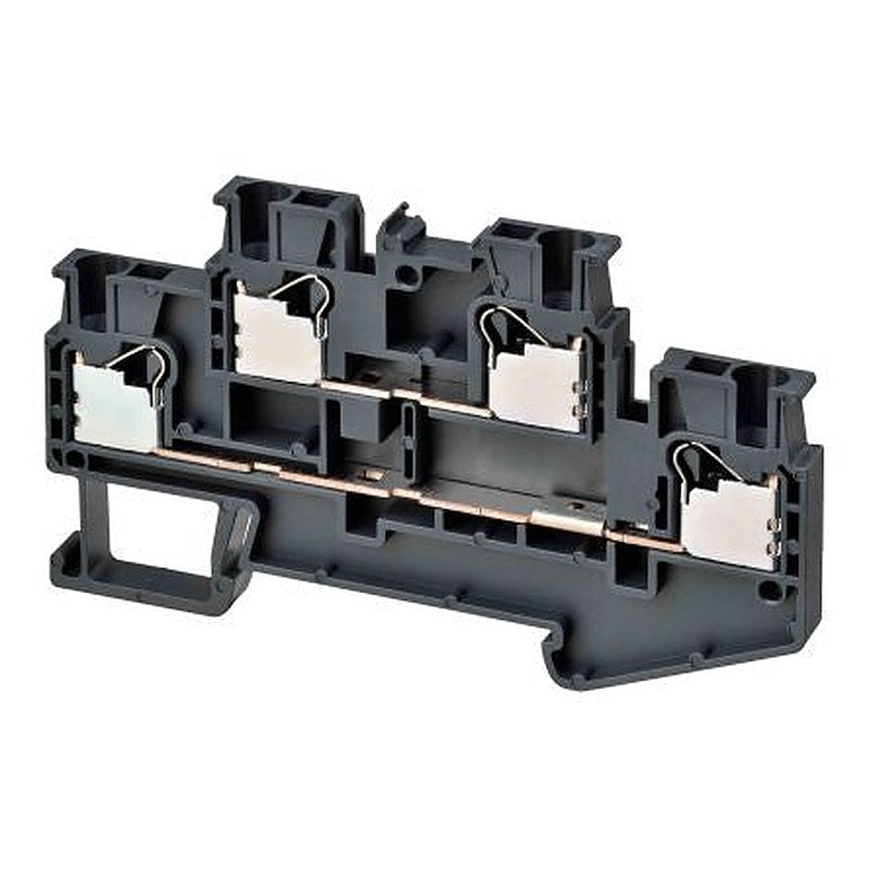 Omron XW5T Series DIN Rail Terminal Block, 2-Way, 14AWG Wire, 17.5A Push-in