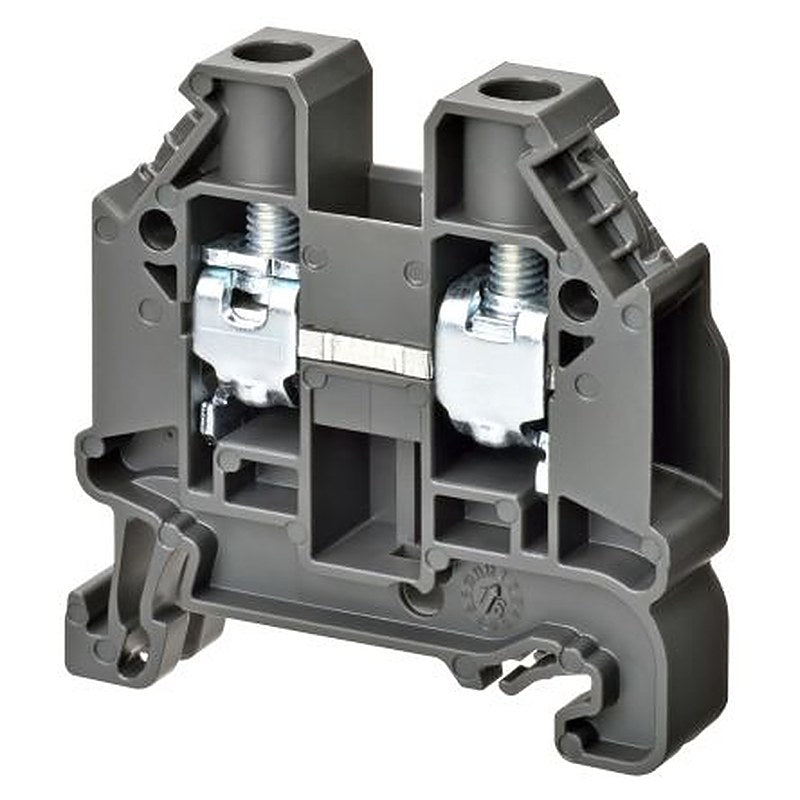 Omron XW5T-S10-1.1-1 XW5T Series Feed Through Terminal Block Grey, 1-Level, Screw