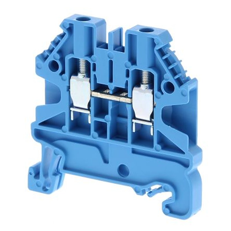 Omron XW5T-S2.5-1.1-1BL XW5T Series Feed Through Terminal Block Blue, 1-Level, Screw