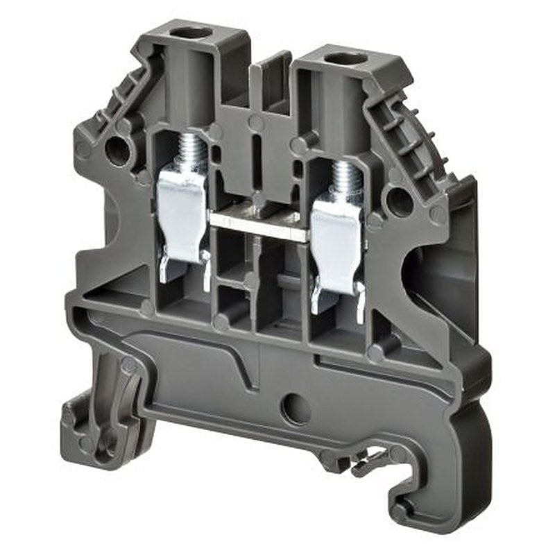 Omron XW5T-S4.0-1.1-1 XW5T Series Feed Through Terminal Block Grey, 1-Level, Screw