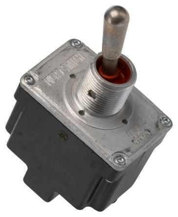 Honeywell Toggle Switch, Bushing Mount, On-On, DPDT, Screw Terminal, 277 V ac