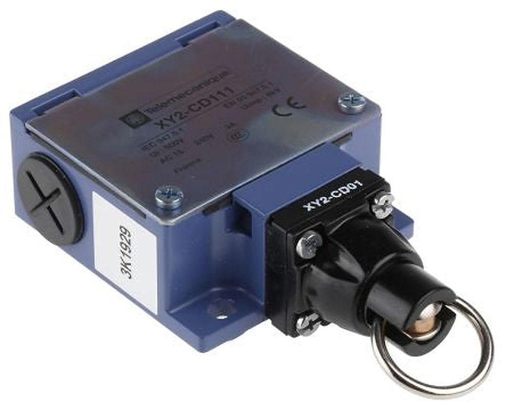 Telemecanique Sensors XY2C Series Cable Pull Rope Pull Switch, 1 NO/1 NC, IP66, Zamak Housing, 240V ac, 3A