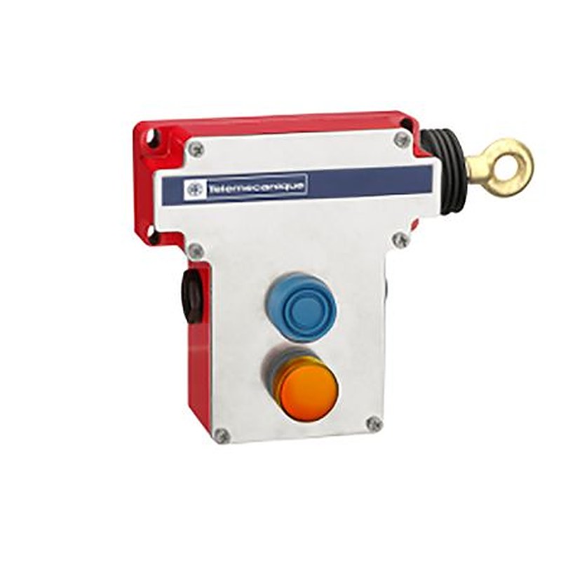 Telemecanique Sensors XY2 Rope Pull Switch 229 mm, Right Side, 2 NO/2 NC