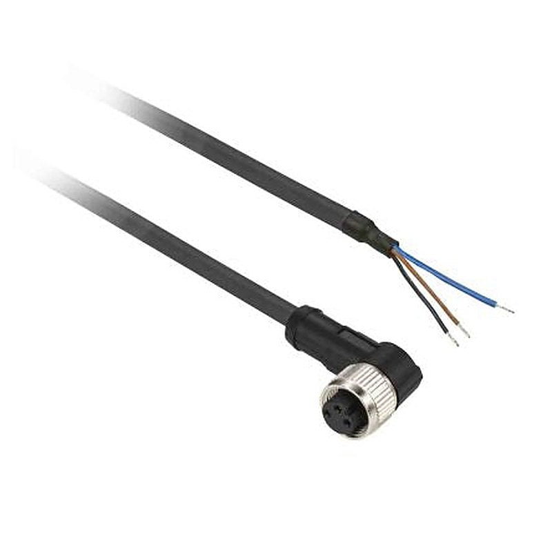Telemecanique Sensors Female 3 way M8, Right Angle to 3 way Unterminated Sensor Actuator Cable, 2 m