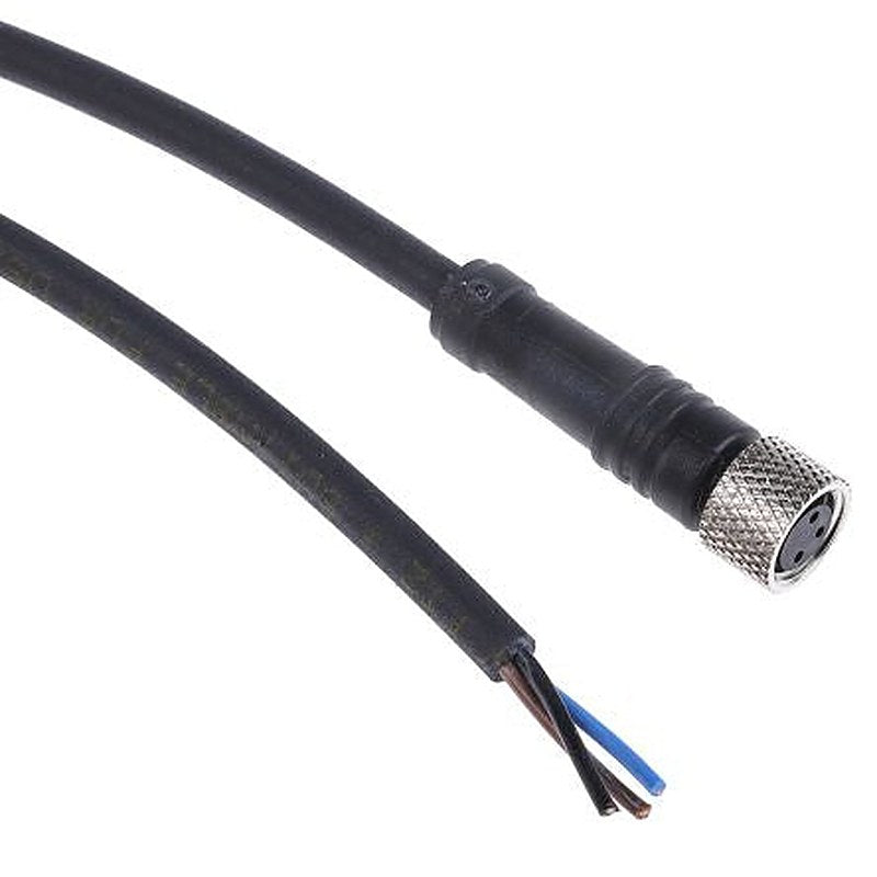 Telemecanique Sensors Female 3 way Straight to Unterminated 3 way Free End Sensor Actuator Cable, 10 m