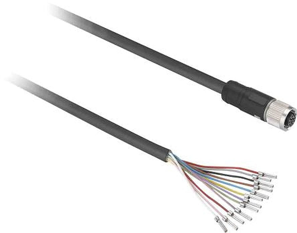 Telemecanique Sensors Female 12 way M12 to Sensor Actuator Cable, 5 m