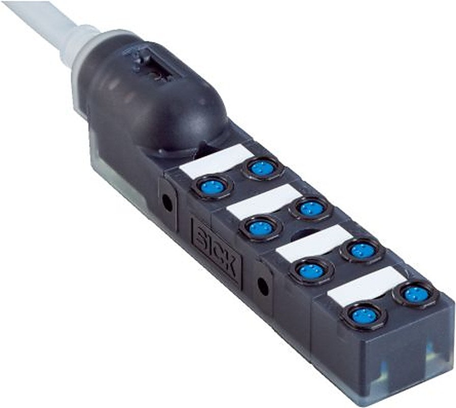 SICK Y8A38A2 Series Grey Polyurethane Junction Box, IP67, IP65, 8 Terminals, 132 mm, 30mm 35 mm
