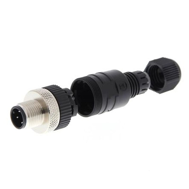 Omron Circular Connector, 4 Contacts, M12 Connector, Plug