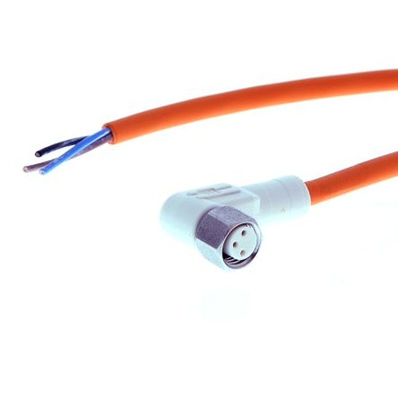 Omron Female 3 way Right Angle to Unterminated Sensor Actuator Cable, 5 m