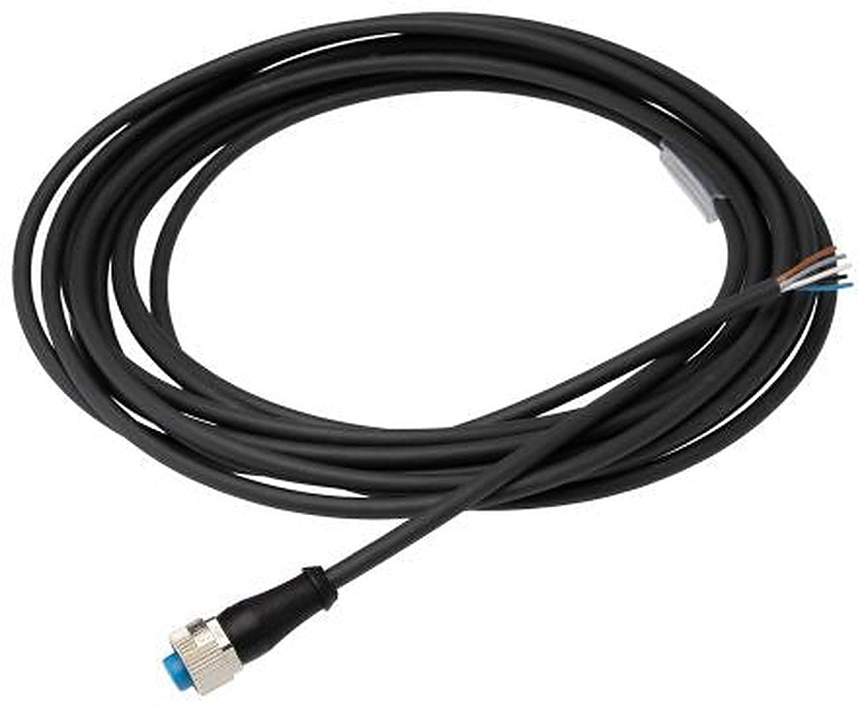 SICK Female 5 way M12, Straight to Unterminated 5 way Unterminated Sensor Actuator Cable, 5 m