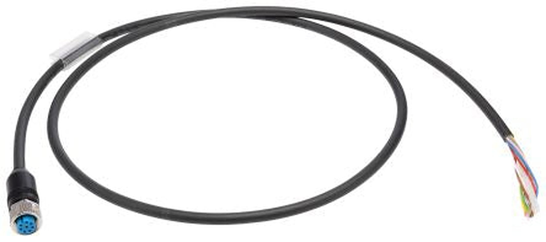 SICK Female 8 way M12, Straight to Unterminated 4 way Unterminated Connector Cable, 1 m