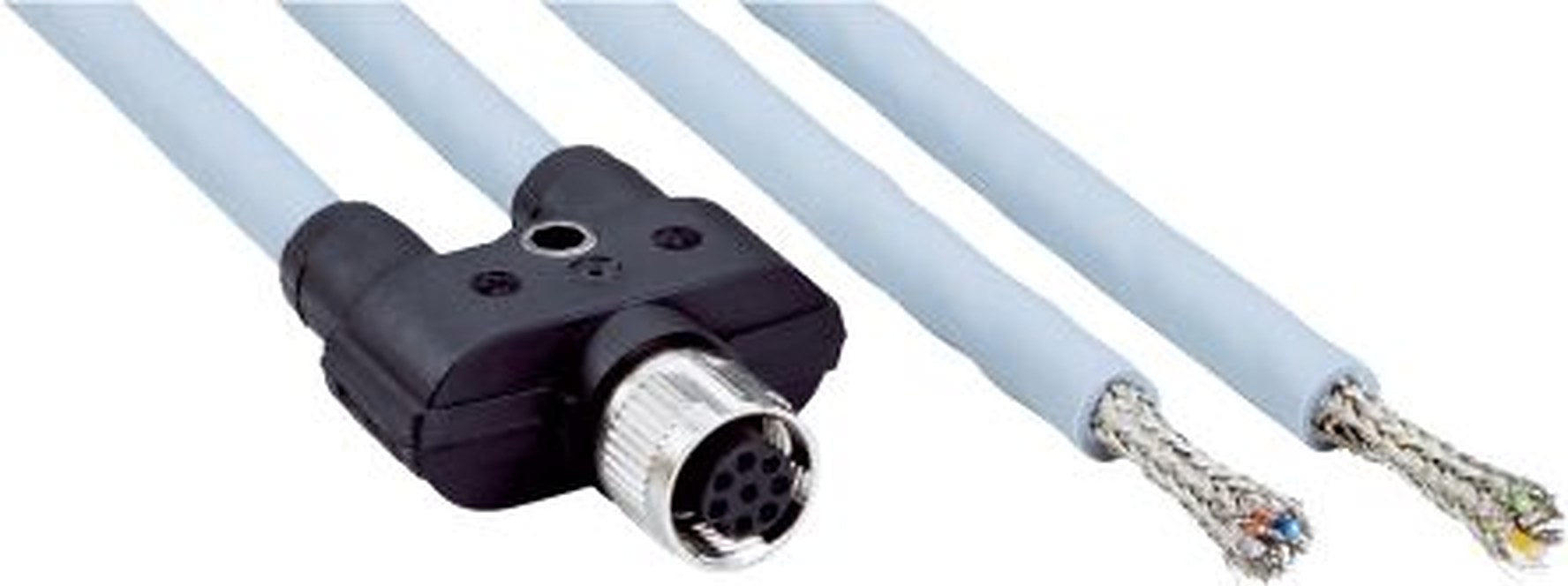 SICK Connector, 8 Contacts, M12 Connector, Plug, Female, IP67, IP65, YF2A28 Series